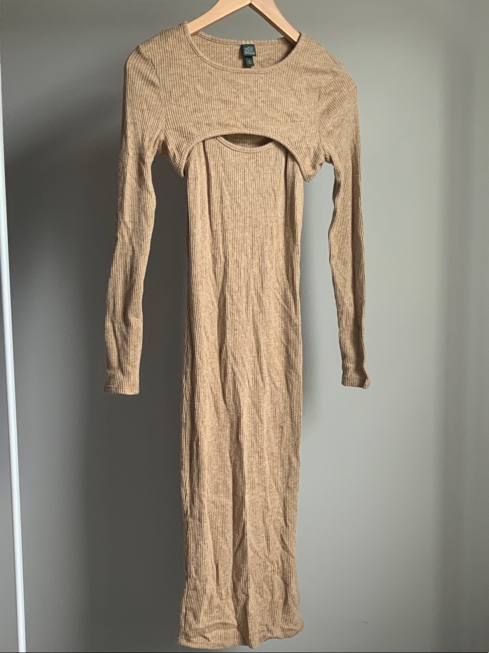 Chestnut Dress with Shrug